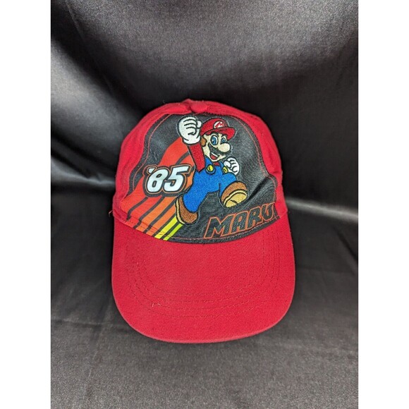 Super Mario Kids Youth Red ‘85 Baseball Cap Hat Adjustable - Picture 2 of 8
